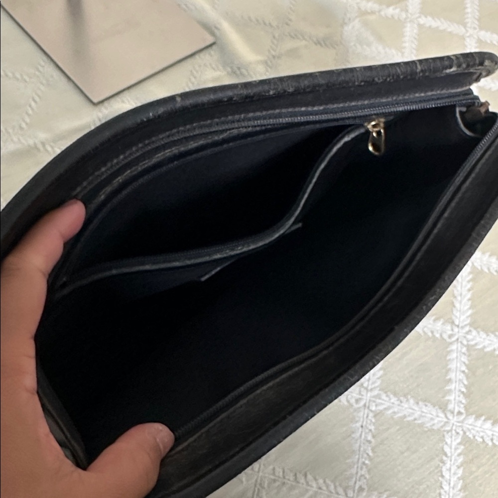 Coach Black Leather Clutch Bag - Picture 5 of 9
